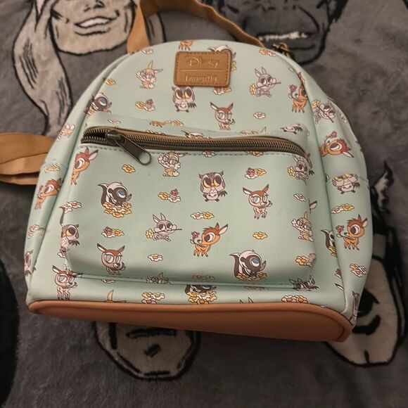 Loungefly Bambi Mint and Tan Backpack - Picture 1 of 3